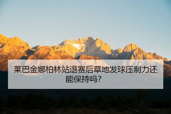 莱巴金娜柏林站退赛后草地发球压制力还能保持吗？